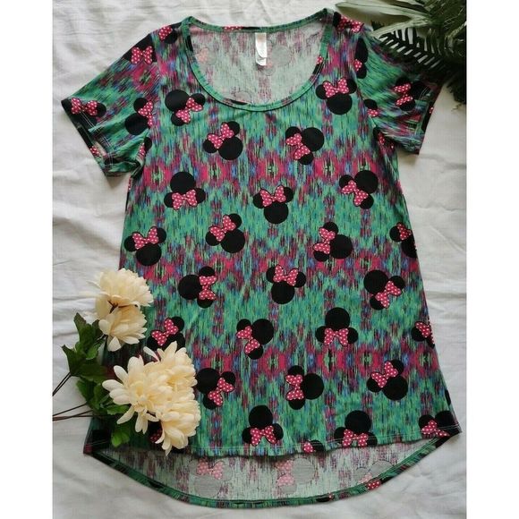 Lularoe Disney Minnie Mouse Irma High Low T-shirt Top Size XXS - Picture 1 of 5